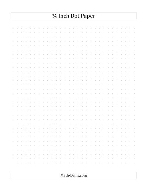 The 1/4 Inch Dot Paper (All) Math Worksheet Page 2