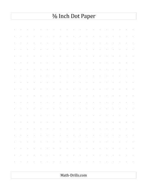 The 3/8 Inch Dot Paper (All) Math Worksheet Page 2