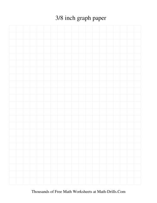 The 3/8 Inch Graph Paper (Grey) Math Worksheet
