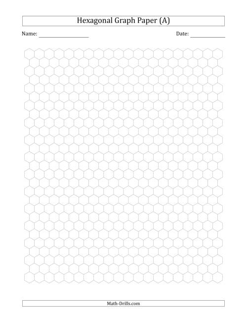 0 5 cm hexagonal graph paper