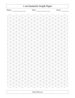 1 cm Isometric Graph Paper