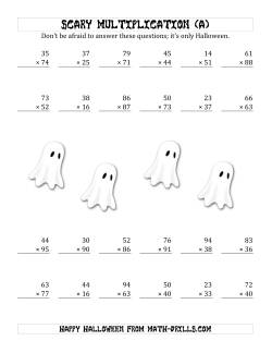 Scary Multiplication (2-Digit by 2-Digit)