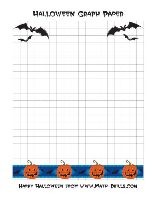 The Halloween Graph Paper (A) Math Worksheet