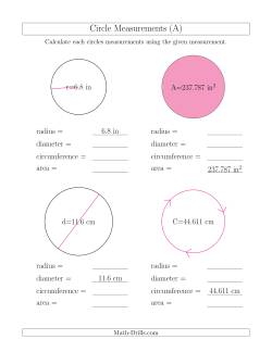Calculate All Circle Measurements