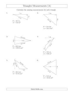Calculating the Base and Height of Triangles