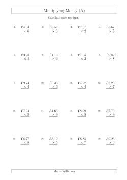 money worksheets dollars and cents