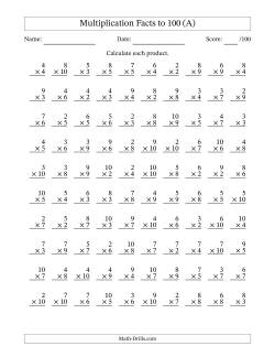 times tables worksheets 2 12