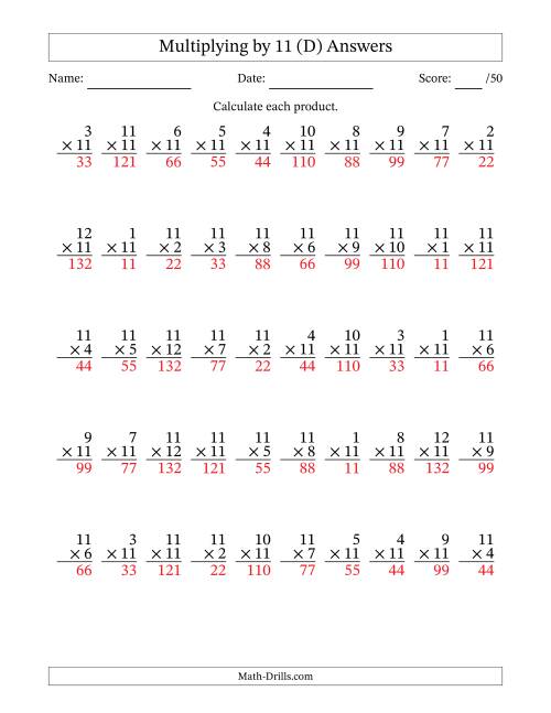 multiplying-by-eleven-11-with-factors-1-to-12-50-questions-d