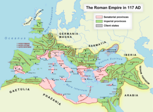 Map of Roman Empire 117 CE