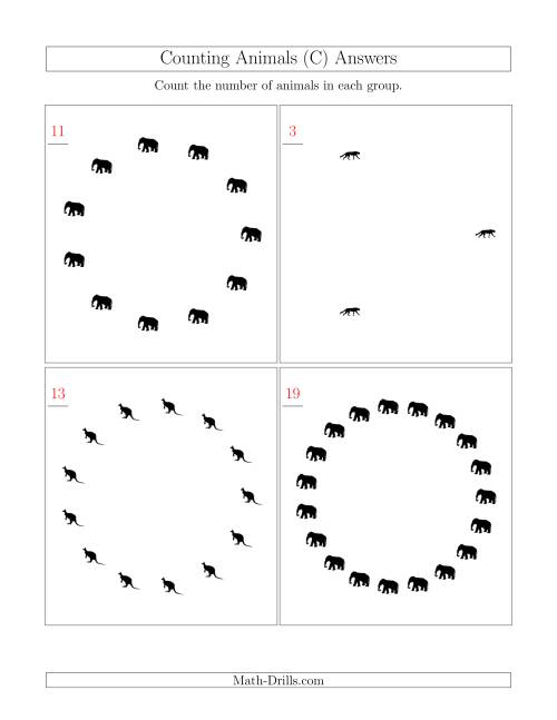 The Counting Animals in Circular Arrangements (C) Math Worksheet Page 2