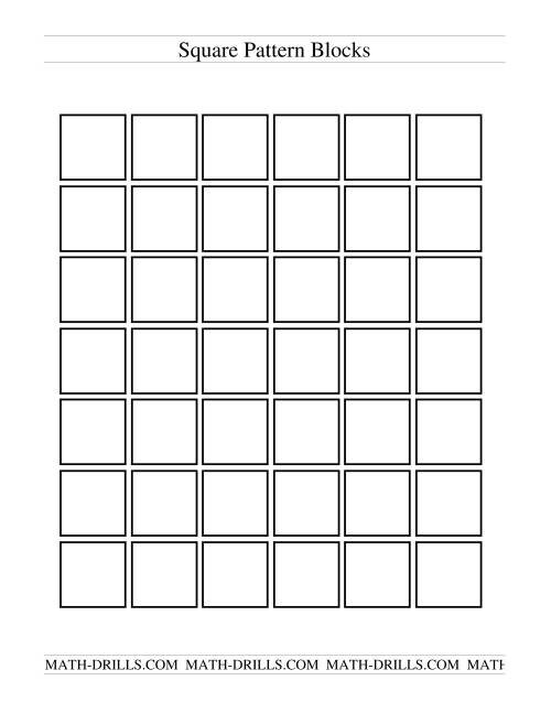 The Black and White Pattern Blocks Math Worksheet