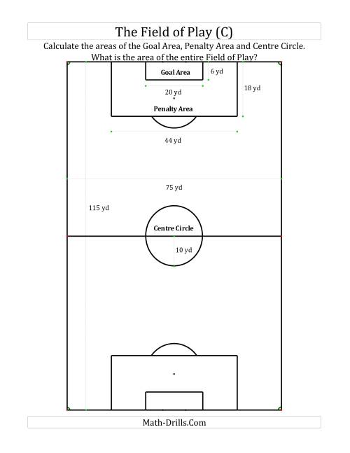 The World Cup Math -- The Field of Play (C) Math Worksheet
