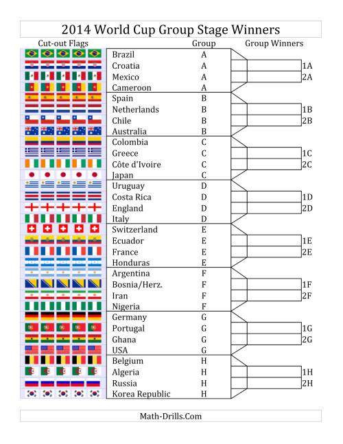 The World Cup Math -- Tracking Charts for 2014 (F) Math Worksheet Page 2