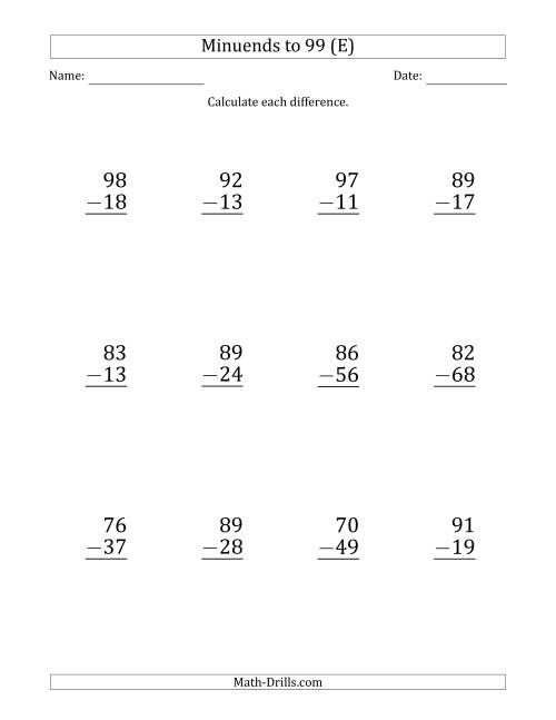 large-print-subtracting-2-digit-numbers-with-all-regrouping-a-large-number-worksheets