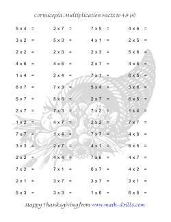 Cornucopia Multiplication Facts to 49