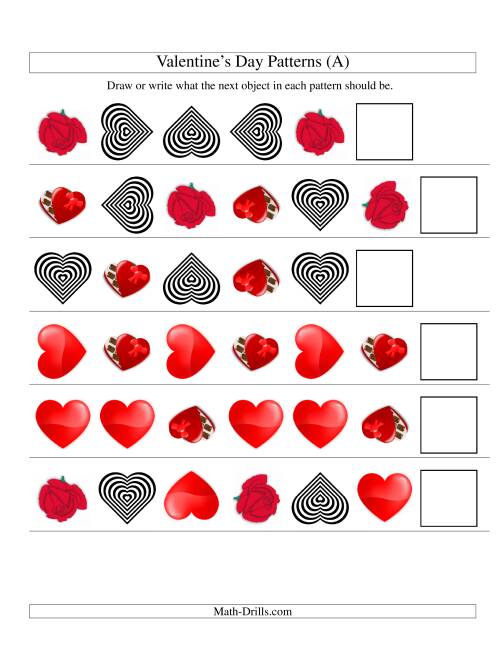 The Two-Attribute Patterns (Shape and Rotation) (Old) Math Worksheet