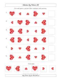 Valentines Day Picture Patterns with Size and Rotation Attributes