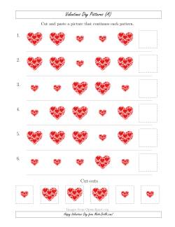 Valentines Day Picture Patterns with Size Attribute Only